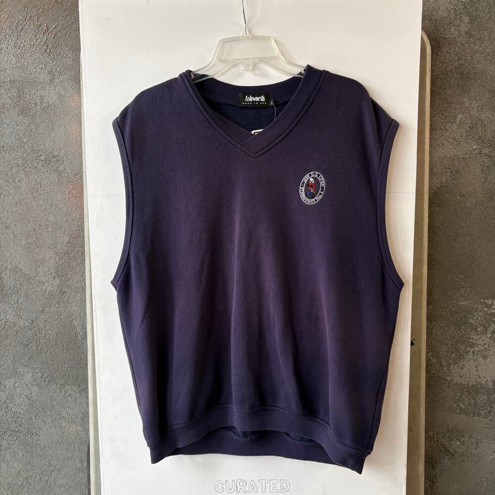 Ashworth Vintage Navy Sweater Vest